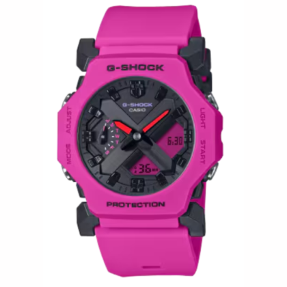Casio G-Shock GA-2300-4A Futuristic Minimalist Style Men Pink Watches
